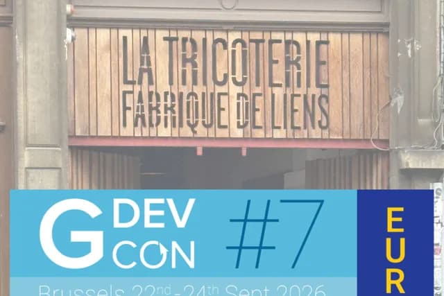 Logo de l'événement GDevCon#7 (Europe) - Brussels, Belgium