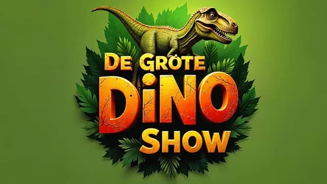Logo de l'événement De Grote Dino Show en het gevonden ei