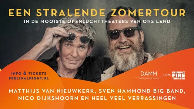 Logo de l'événement Matthijs van Nieuwkerk & Sven Hammond Bigband: Feelin' Alright