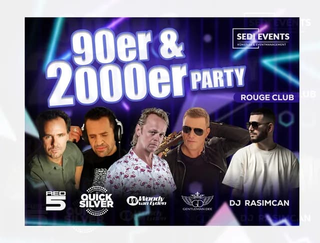 Logo de l'événement Zeitreise auf den Dancefloor: 90er & 2000er Party im Rouge Bochum