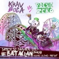 Logo de l'événement Krav Boca + Poesie Zero + King Kong Meuf