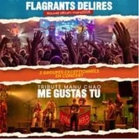 Logo de l'événement Flagrants Délires + Me Gustas Tu - Tribute Manu Chao