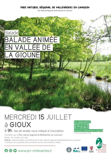Logo de l'événement Balade animée en vallée de la Gioune