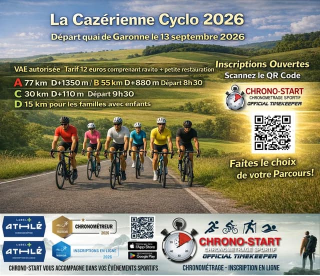 Logo de l'événement LA CAZERIENNE CYCLO