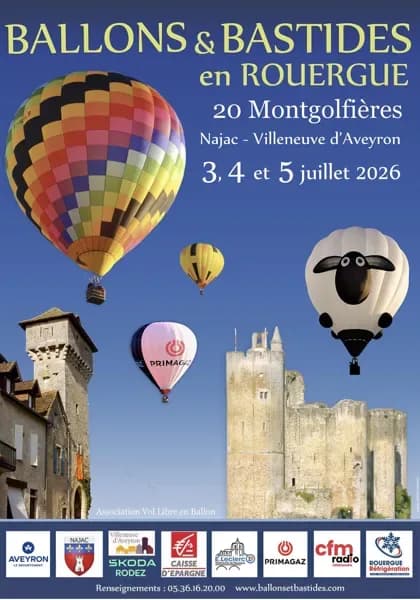 Logo de l'événement Ballons en Bastides - édition 2026 - Najac