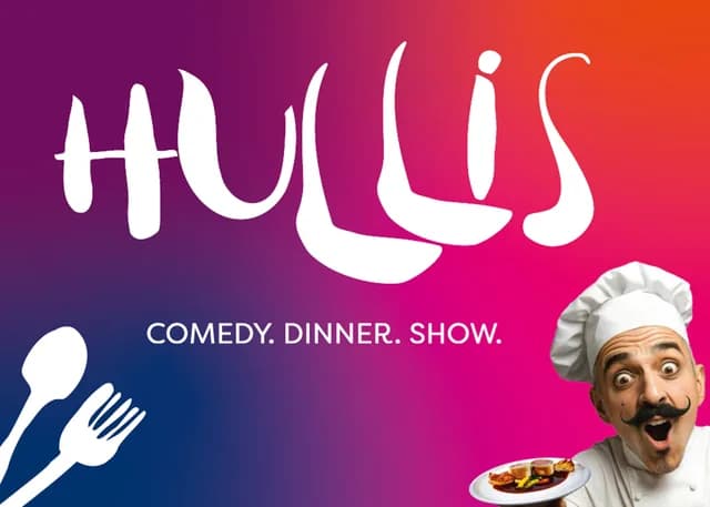 Logo de l'événement HULLIS - Comedy. Dinner. Show.