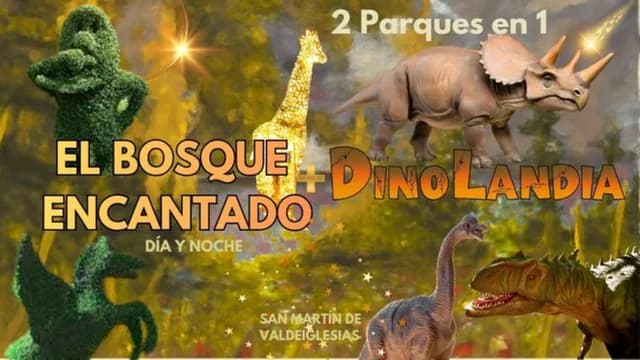 Logo de l'événement DINOLANDIA Y EL BOSQUE ENCANTADO: 2 PARQUES EN UNO