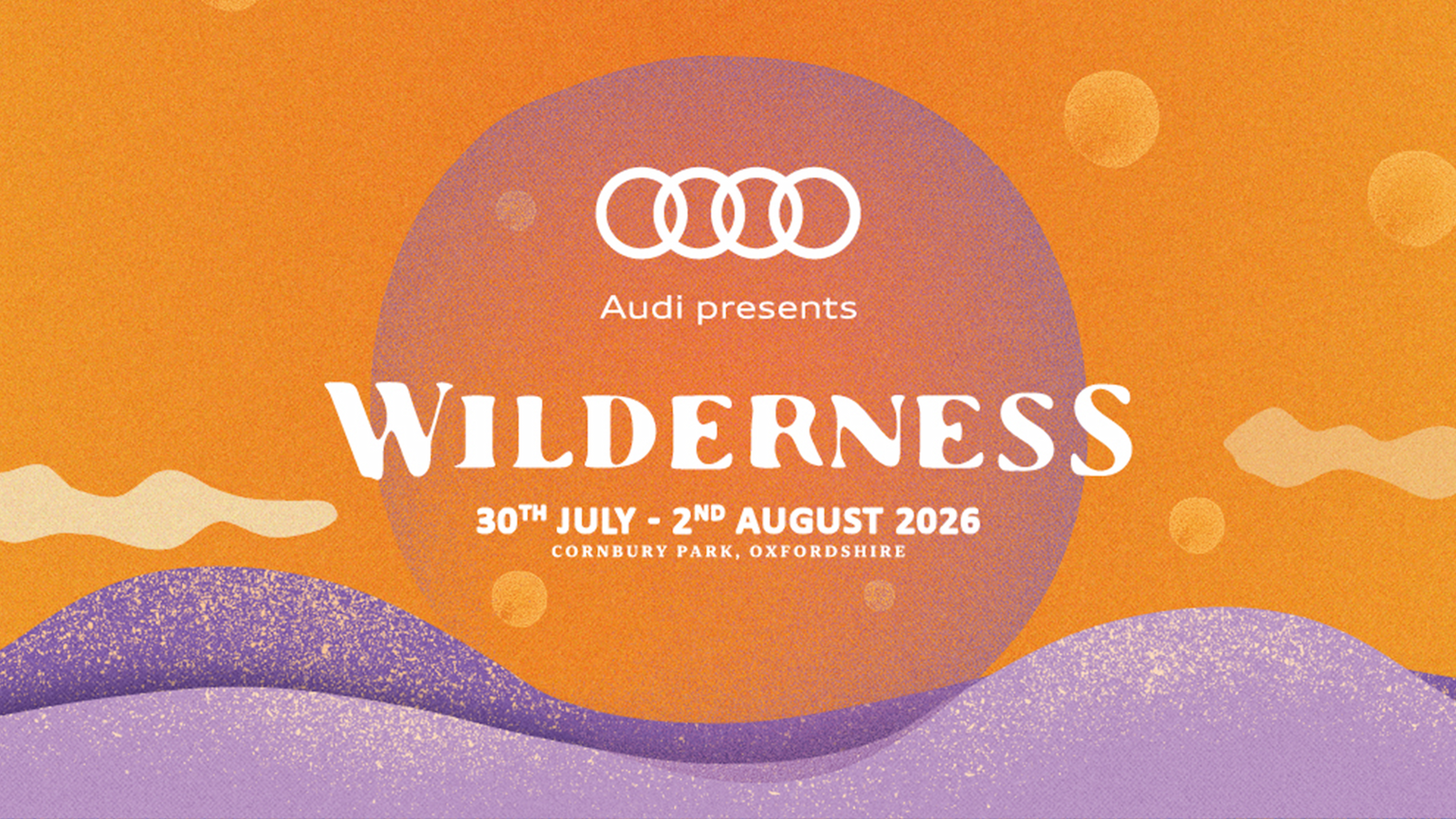 Logo de l'événement Audi presents Wilderness 2026 - PayPal+ presents The Reset Lounge