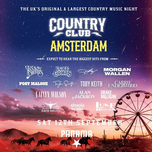Logo de l'événement Country Club - Country Music Festival - Amsterdam