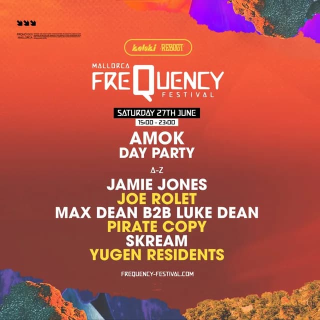Logo de l'événement Frequency Festival Saturday: Jamie Jones, Max Dean, Skream