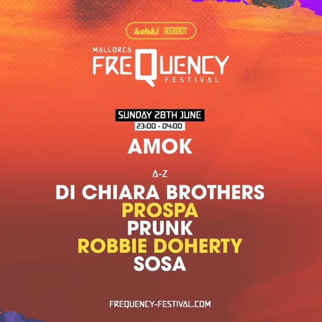 Logo de l'événement Frequency Festival Sunday: Prospa, Di Chiara Brothers, Sosa + mo