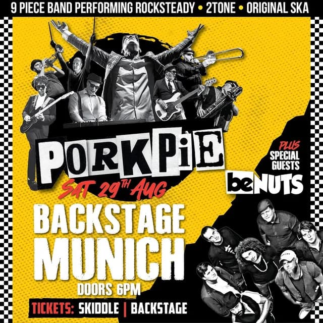 Logo de l'événement PorkPie Live plus beNUTS at Backstage, Munich, Germany