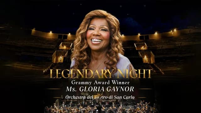 Logo de l'événement Legendary Night Grammy Award Winner Ms. Gloria Gaynor & Orchestra del Teatro di San Carlo