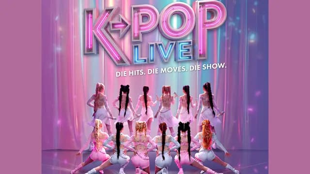 Logo de l'événement K-POP LIVE! - Die Hits. Die Moves. Die Show.