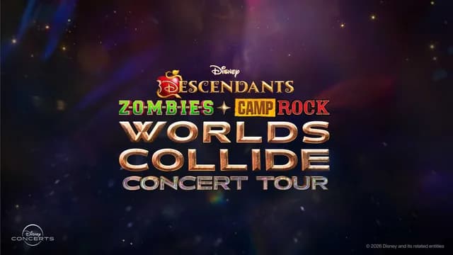 Logo de l'événement Disney Descendants, ZOMBIES & Camp Rock: Worlds Collide Concert Tour
